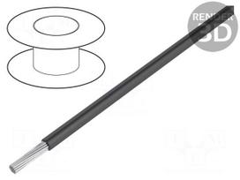 Wire | HookUp Wire Teflon | stranded | Cu | 30AWG | dark grey | PTFE