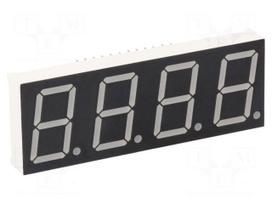 Display: LED | 7-segment | 20.4mm | 0.8" | No.char: 4 | red | 45÷90mcd