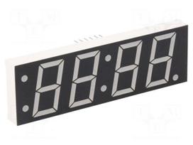 Display: LED | 7-segment | 24mm | 0.94" | No.char: 4 | yellow-green