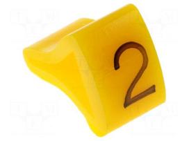 Markers for cables and wires | Label symbol: 2 | 3÷6.5mm | H: 9mm