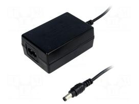 Power supply: switched-mode | 12VDC | 1.5A | Out: 5,5/2,1 | 18W | 86%