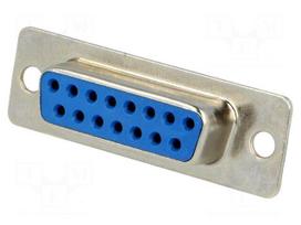 D-Sub | PIN: 15 | plug | female | for cable | soldering | 5A