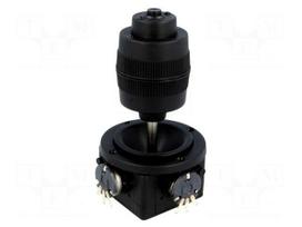 Joystick | 0÷10kΩ±5%,3- axes,FIRE function, 1 x NO contact