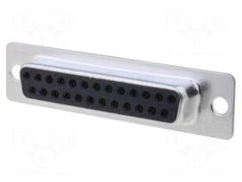 D-Sub | PIN: 25 | socket | female | straight | THT | 5A | 20mΩ