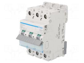 Circuit breaker | 230/400VAC | Inom: 20A | Poles: 3 | Charact: B | 10kA