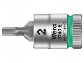 Socket: hex key-bit | Hex Plus | HEX 2mm | 1/4" | Zyklop