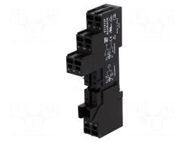 Socket | PIN: 8 | 16A | 240VAC | H: 48.3mm | W: 15.8mm | spring clamps | RT/5