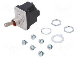 Switch: toggle | Pos: 2 | DPDT | ON-ON | 6A/230VAC | 20A/28VDC | TL | IP67