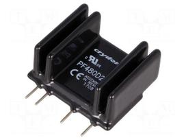 Relay: solid state | Ucntrl: 4÷15VDC | 25A | 48÷660VAC | PF | THT | SIP