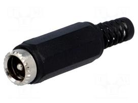 Connector: DC supply | plug | male | power supply | straight | Ø: 4.5mm