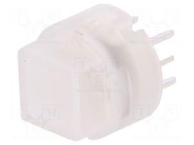 Switch: keypad | Pos: 2 | SPST-NO | 0.01A/35VDC | colourless | LED | red