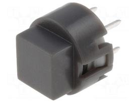 Switch: keypad | Pos: 2 | SPST-NO | 0.01A/35VDC | grey | none | THT | Ø12mm