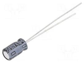 Capacitor: electrolytic | THT | 4.7uF | 50VDC | Ø4x7mm | Pitch: 1.5mm