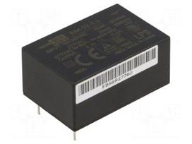 Converter: AC/DC | 2W | Uin: 85÷305VAC,120÷430VDC | Uout: 3.3VDC | 66%
