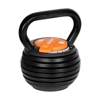 Įrankiai ir matavimo prietaisai // Įrankių, priedų naujienos // Kettlebell żeliwny automatyczny regulowany 9 kg, REBEL ACTIVE