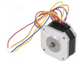 Motor: DC | 2-phase,bipolar,stepper | 24VDC | step 1,8° | 0.186Nm | 1A