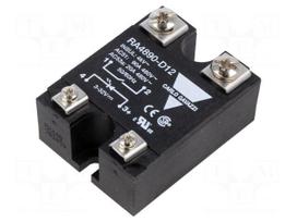 Relay: solid state | Ucntrl: 3÷32VDC | 90A | 42÷530VAC | RA48..12