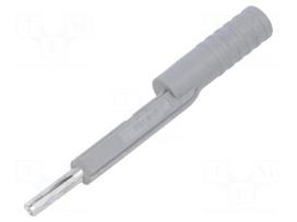 Test socket | PA | ways: 1 | 5.8mm | Body: grey | banana 4mm socket