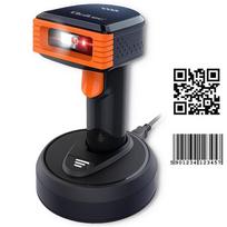 Qoltec Wireless barcode reader and QR code scanner | 1D 2D | 2.4G | + docking station