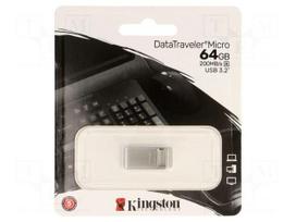 Pendrive | USB 3.2 Gen 1 | 64GB | R: 200MB/s | DataTraveler Micro