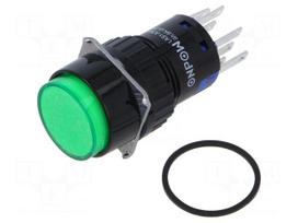 Switch: push-button | Pos: 2 | SPDT x2 | 0.5A/220VAC | 1A/24VDC | ON-ON