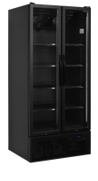 Juodas vitrininis šaldytuvas FS890H BLACK