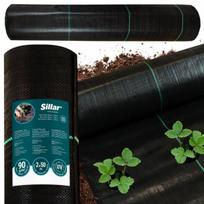 Storas agroplėvelės audinys Sillar juodas UV sodo kilimėlis 90g/m2 2x50m Agrotekstilė