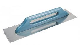 Mega Plytelių šukos 5617101, nerūdijančio plieno peilis, plastikinė rankena, dantys 10x10mm, tinkama plytelėms 10x10cm ir 27x13cm