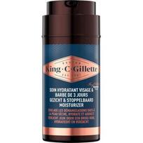 King C. Gillette drėkinamasis veido ir barzdos kremas vyrams, 100 ml