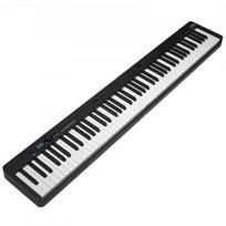 Skaitmeninis pianinas, 88 klavišų sulankstoma klaviatūra, 126x21x7 cm, juodas, nešiojamas