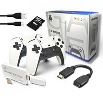 Žaidimų konsolė Retro HDMI žaidimų konsolė televizoriui, 2 belaidžiai valdikliai, 64GB emuliatorius