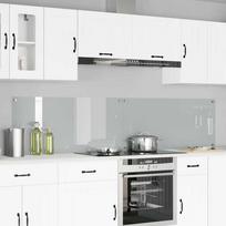 Virtuvės atbraila 2 pcs Skaidrus 110 x 50 cm grūdintas stiklas