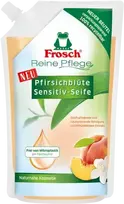 Skystas rankų muilas FROSCH su persikų žiedais, 500 ml