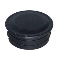 Įkalamas stulpo dangtelis, plastikinis, juodos sp., 38 mm, 5 vnt.