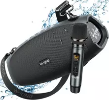 W-KING nešiojama Bluetooth kolonėlė su belaidžiu mikrofonu, 70 W RMS, IPX6, X10 MIC