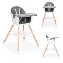 Vaikiška maitinimo kėdutė 2-in-1, pilka, ECOTOYS