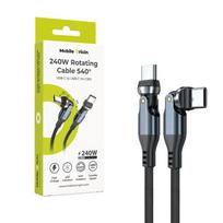 Mobile Origin 240W Rotating Cable 540° USB-C to USB-C 1m CB12