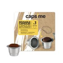 CAPSME Nespresso daugkartinio naudojimo kapsulės x3