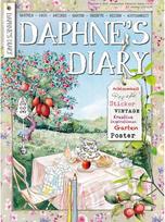 Daphne's Diary žurnalas Nr. 6 2024 (vokiečių kalba), kūrybinių amatų darbo knyga, interaktyvus dienoraščio žurnalas sąmoningumui, spalvinimui, menui, maisto gaminimui, kelionėms, pilnas kūrybinių įkvėpimų