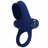 Pretty Love Palle Blue Vibrating Silicone Intimate Ring 10 Modes