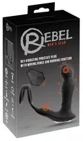 Rebel Rebel RC Vibrating Plug with Moving Rings & Nodding Tip, Black, 14.5cm
