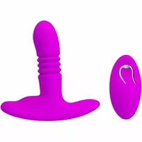 Pretty Love Heather Anal Plug Up & Down Motion Black Silicone Remote