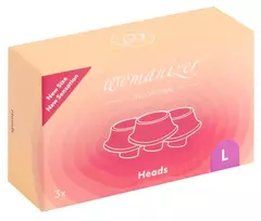 WOMANIZER Womanizer Replacement Heads L Purple 3-Pack - Silicone, 23mm Inner Diameter