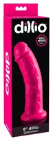 Dillio Pipedream Dillio 8" Pink Anatomical Model with Suction Cup, 21.6 cm