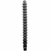All Black All Black Mega Ripple Silicone Hygiene System 28.5 cm - Flexible Adapter