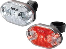 Dviračių žibintas Torch TOR-54039, plastikas, juoda sp., 5 vnt.