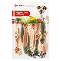 Flamingo Veggie Snacks - šunų kramtukai dantų šepetėlio formos