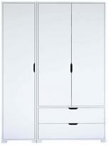 Spinta Kalune Design Duru, balta sp., 45 cm x 130 cm x 183 cm