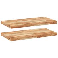 vidaXL Pakabinamos lentynos, 2vnt., 100x40x4cm, akacijos masyvas