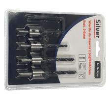 SILVER MEDŽIO GRĄŽTAI SU GILINTUVU 3-6mm 5vnt.